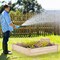 Fir Wood Raised Planter Bed with 7 Gallon Compost Bin for Herbs Vegetables Flowers